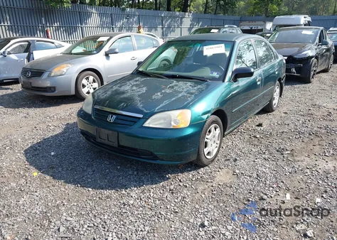 2001 Honda Civic Lx z USA, uszkodzony, nr VIN 2HGES16581H524942